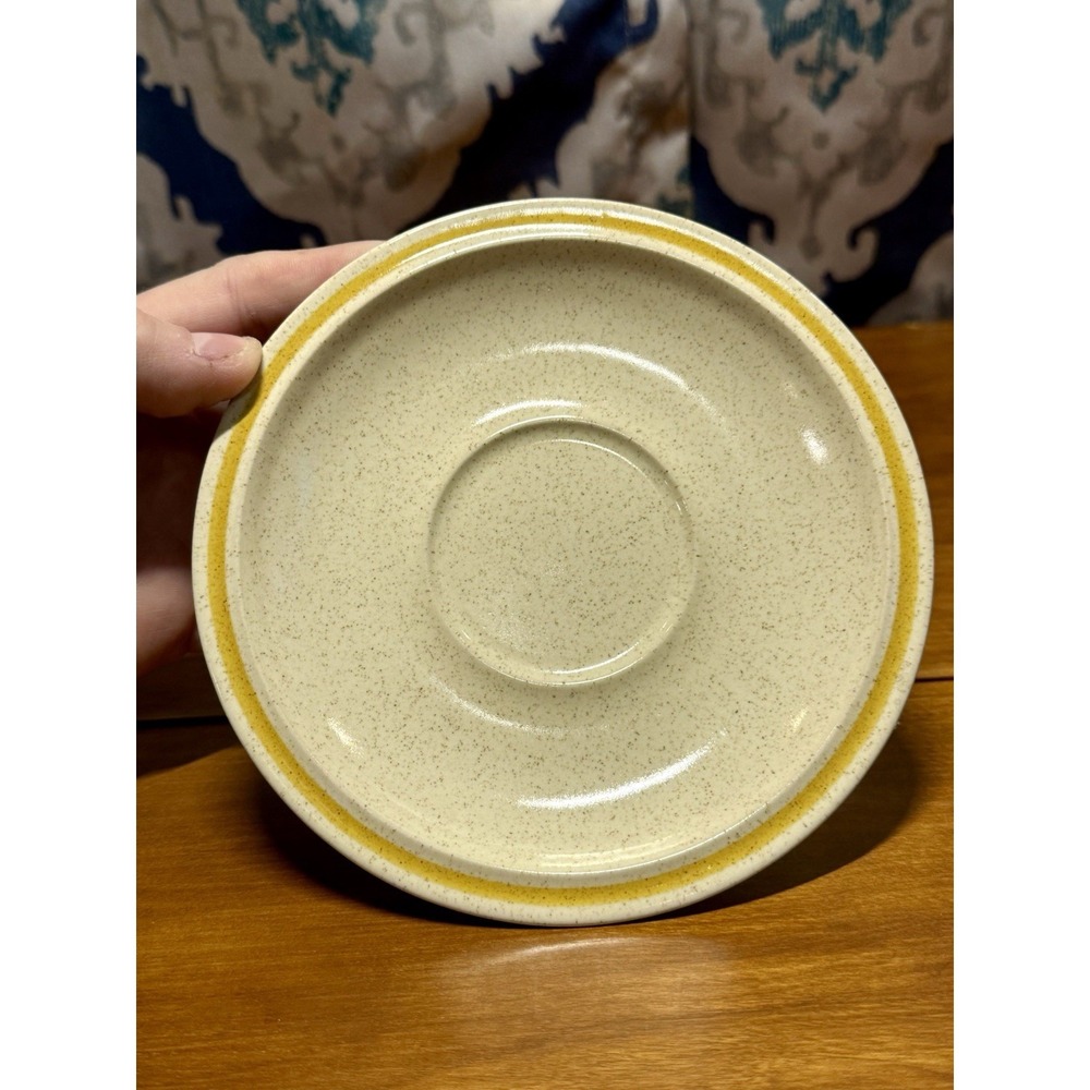 Vintage Hearthside Stoneware Garden Festival:‎ Set Of 5 Saucer/ Teacup Plates.